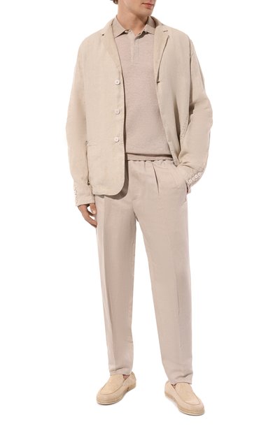 Льняные брюки ZEGNA, арт. 7ZF100A7/73GCC2, фото 2