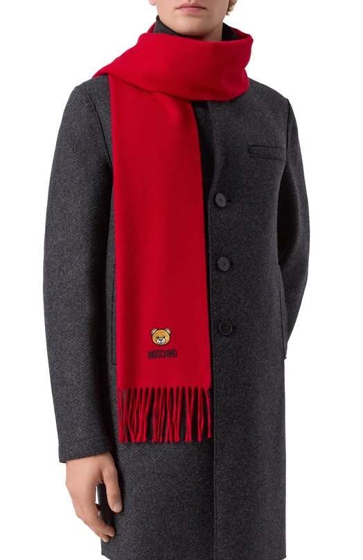 Шерстяной шарф Moschino 50124/M5783 Красный  50124/M5783 Фото 2
