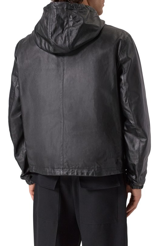 Двусторонняя кожаная куртка Dolce & Gabbana G9BKUL/GI909 Чёрный  G9BKUL/GI909 Фото 4