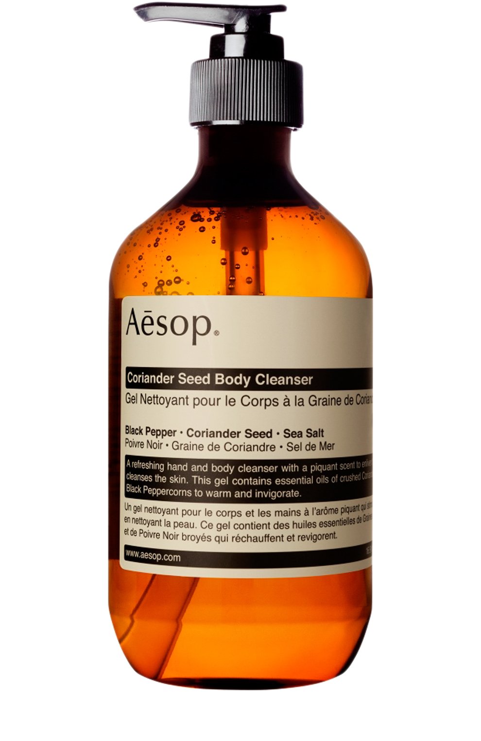 Гель для душа coriander seed (500ml) AESOP бесцветного цвета по цене 4100 руб., арт. B500BT15RF, фото 1 Гель для душа coriander seed (500ml) AESOP, арт. B500BT15RF, фото 1