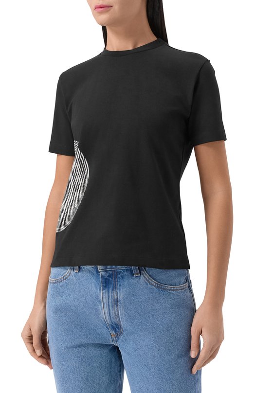 Хлопковая футболка Jean Paul Gaultier 25/04-W-T0376/J002 Чёрный  25/04-W-T0376/J002 Фото 3
