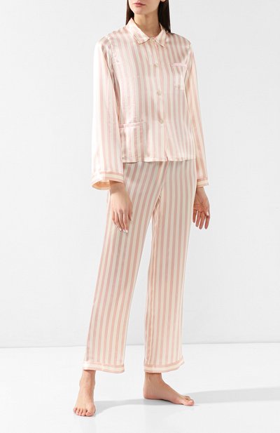 Шелковые б рюки MORGAN LANE, арт. 19N54PS PETAL/CREAM, фото 2