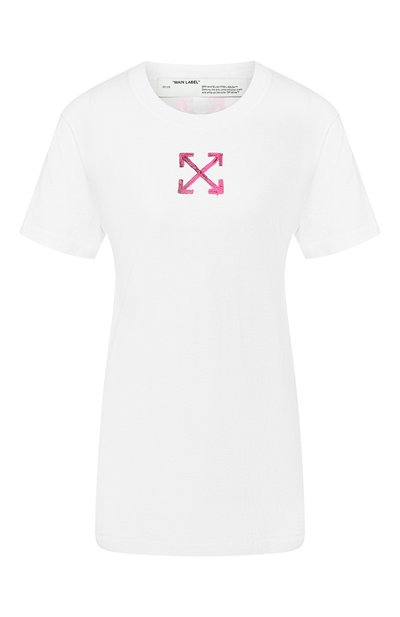 Женская хлопковая футболка OFF-WHITE, арт. 0WAA049R20B071000128