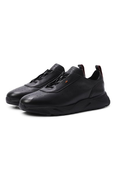 Мужские кожаные кроссовки innova SANTONI, арт. MBIG22073NERPCKA