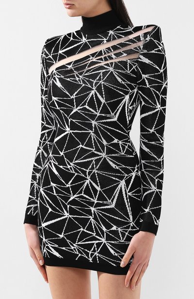 Платье BALMAIN черного цвета по цене 214500 руб., арт. RF06750/K387, фото 3 Платье BALMAIN, арт. RF06750/K387, фото 3