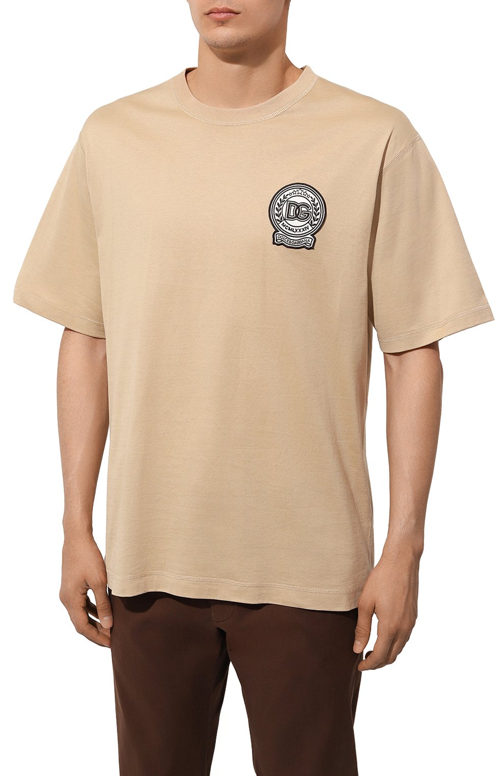 Хлопковая футболка DOLCE & GABBANA, арт. G8PN9Z/G7NYE, фото 3