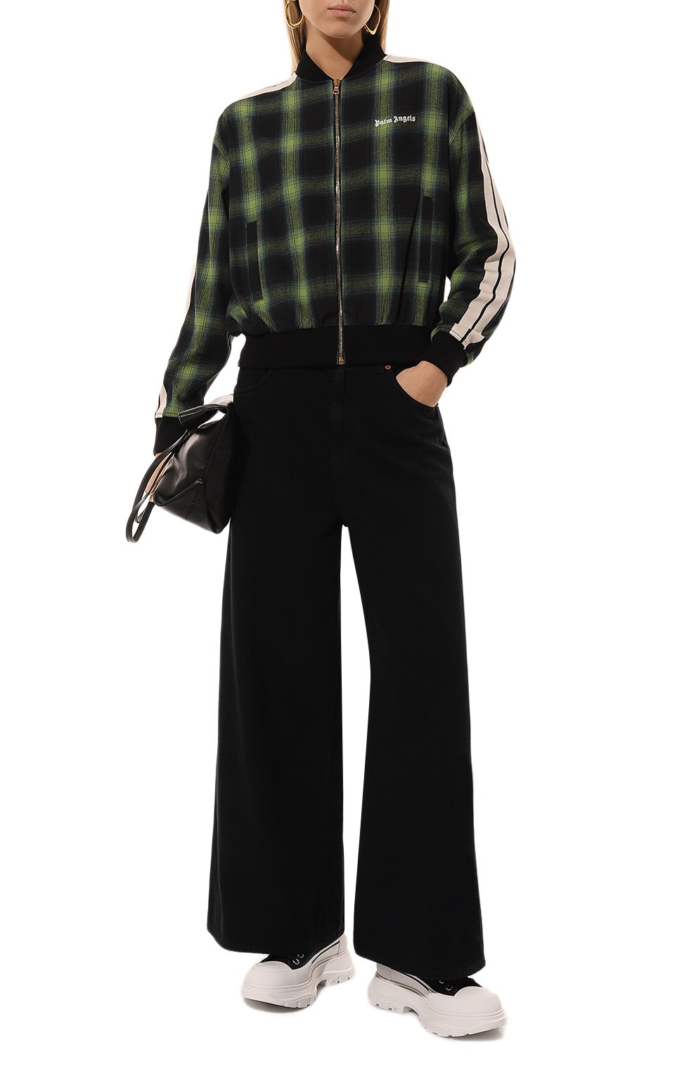 Хлопковый бомбер PALM ANGELS, арт. PWBD058F24FAB001, фото 2