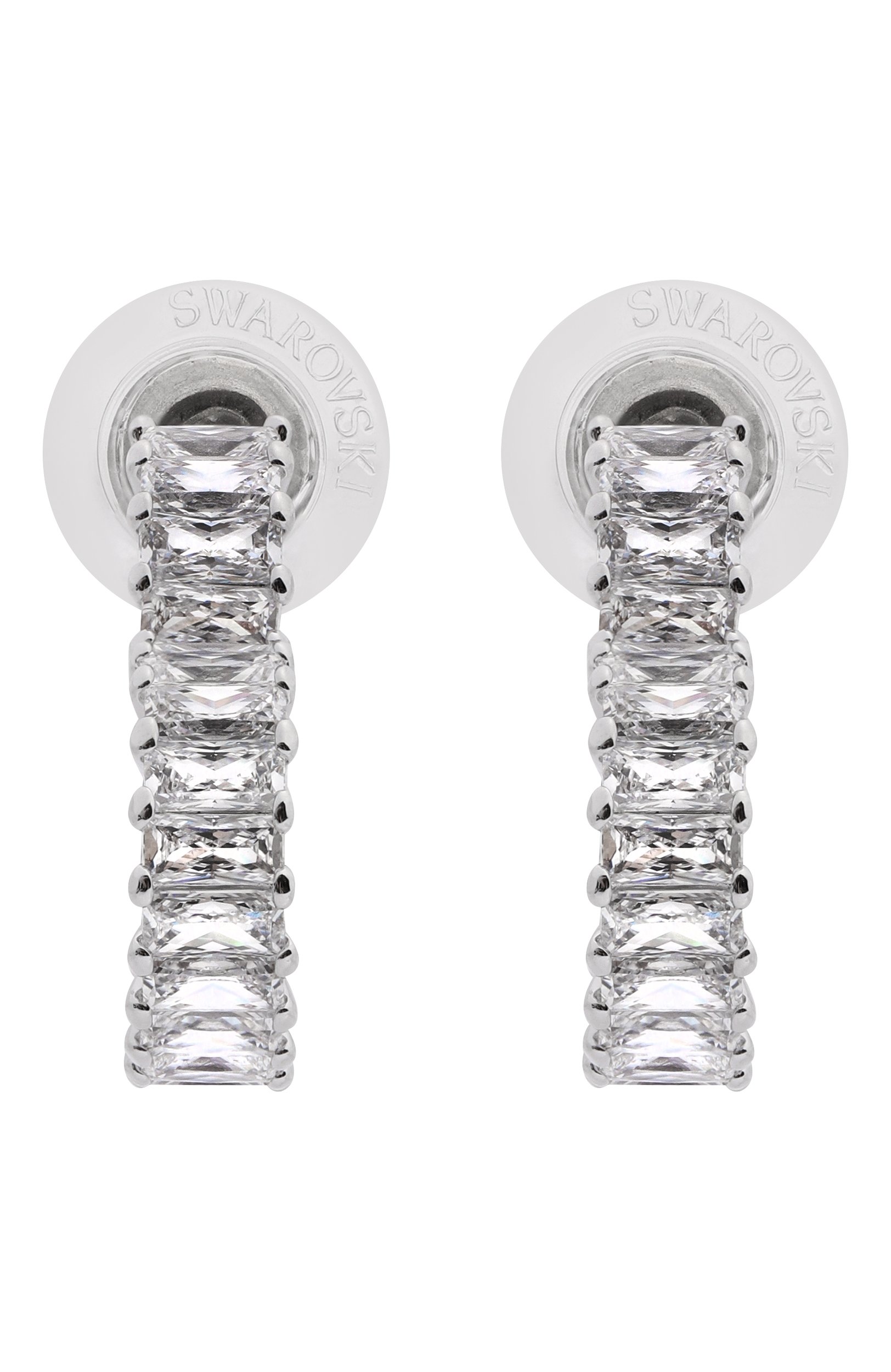 Серьги matrix SWAROVSKI серебряного цвета по цене 22950 руб., арт. 5653170, фото 1 Серьги matrix SWAROVSKI, арт. 5653170, фото 1