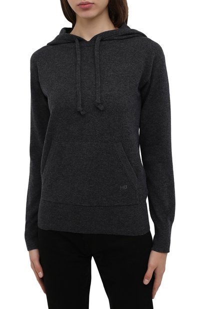 Худи из шерсти и кашемира BOSS серого цвета по цене 32700 руб., арт. 50453066, фото 3 Худи из шерсти и кашемира BOSS, арт. 50453066, фото 3