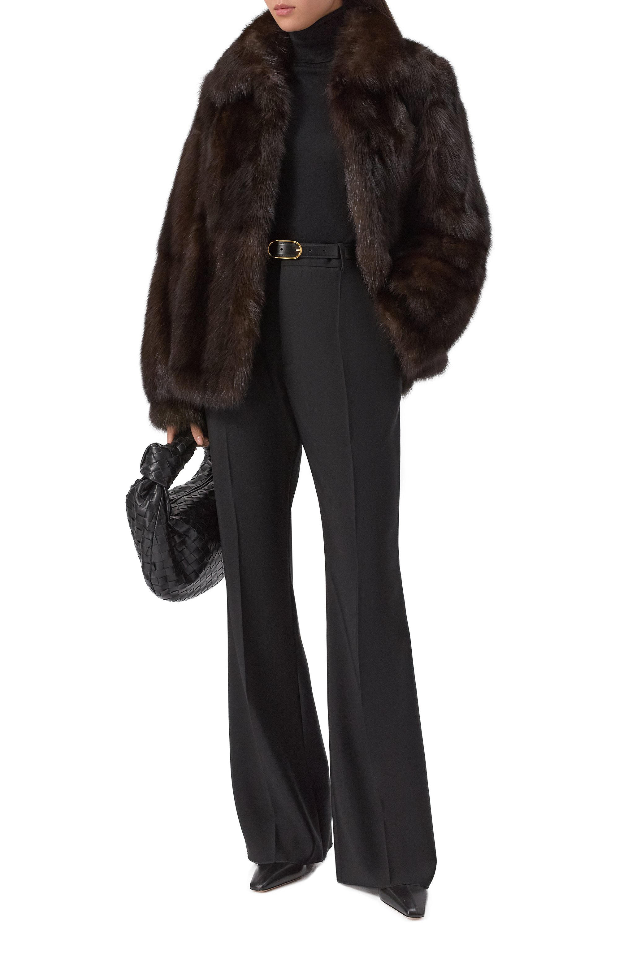 Шуба из соболя MANZONI24 темно-коричневого цвета по цене 3965000 руб., арт. 25M1598-ZFST, фото 2 Шуба из соболя MANZONI24, арт. 25M1598-ZFST, фото 2