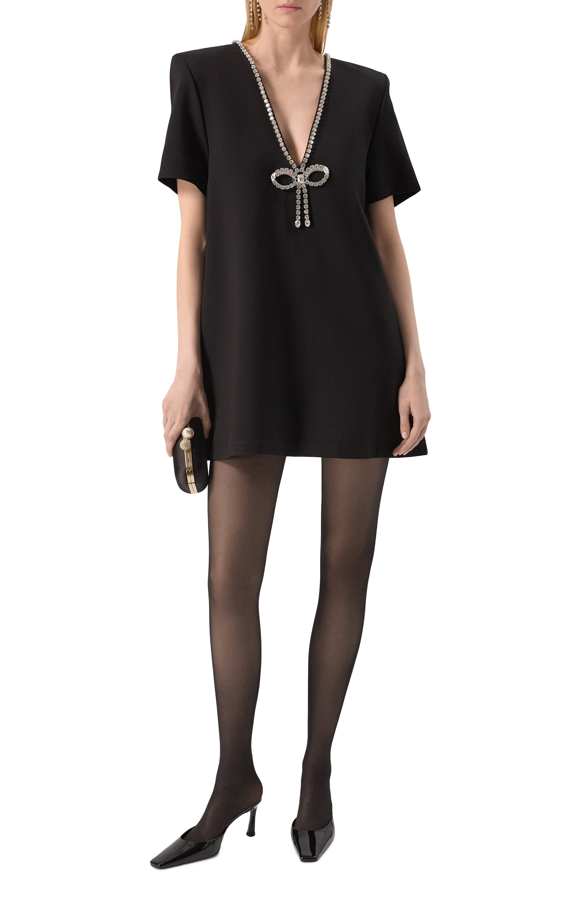 Платье с отделкой стразами AREA, арт. 0000D03184, фото 2