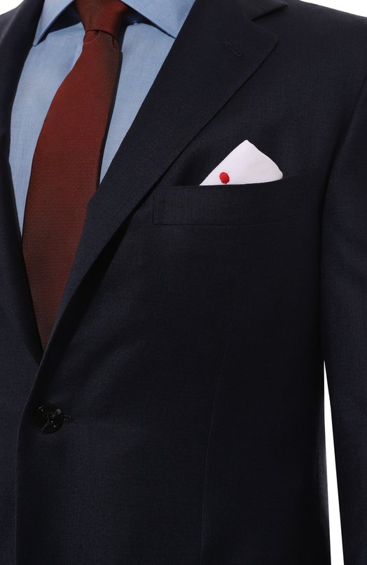 Шерстяной костюм Kiton UA81K0101E20 Синий  UA81K0101E20 Фото 8