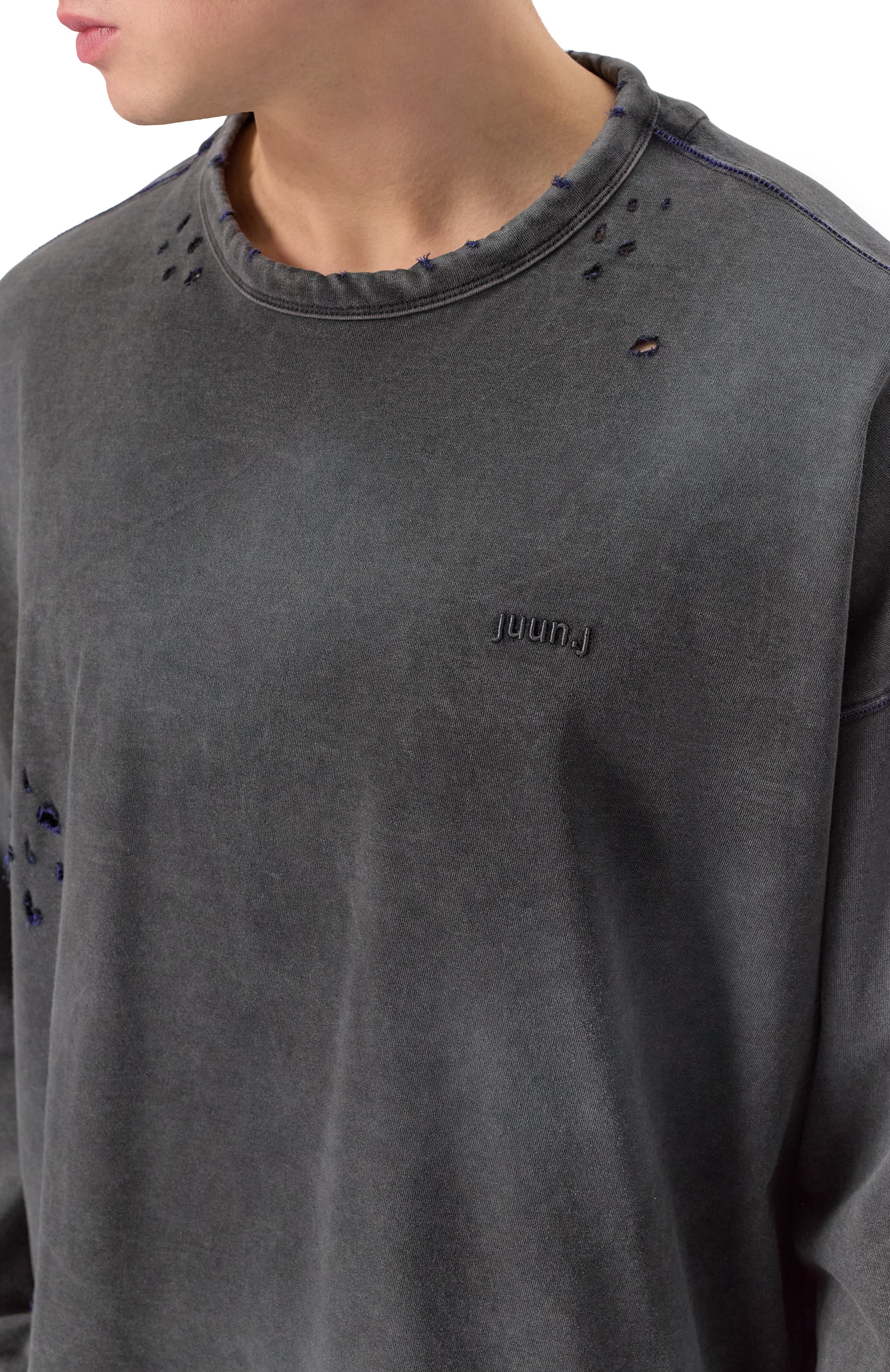 Хлопковый лонгслив JUUN.J, арт. JC4X41P52, фото 5