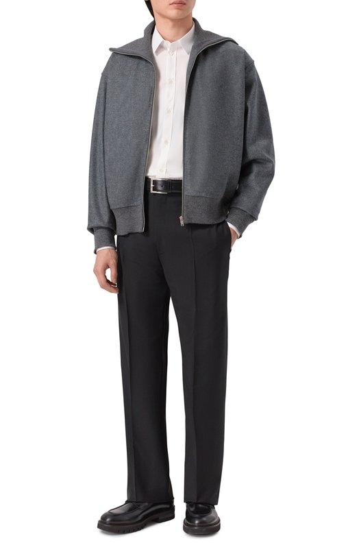 Шерстяной бомбер Jil Sander J61HG0003/J40045 Серый  J61HG0003/J40045 Фото 2