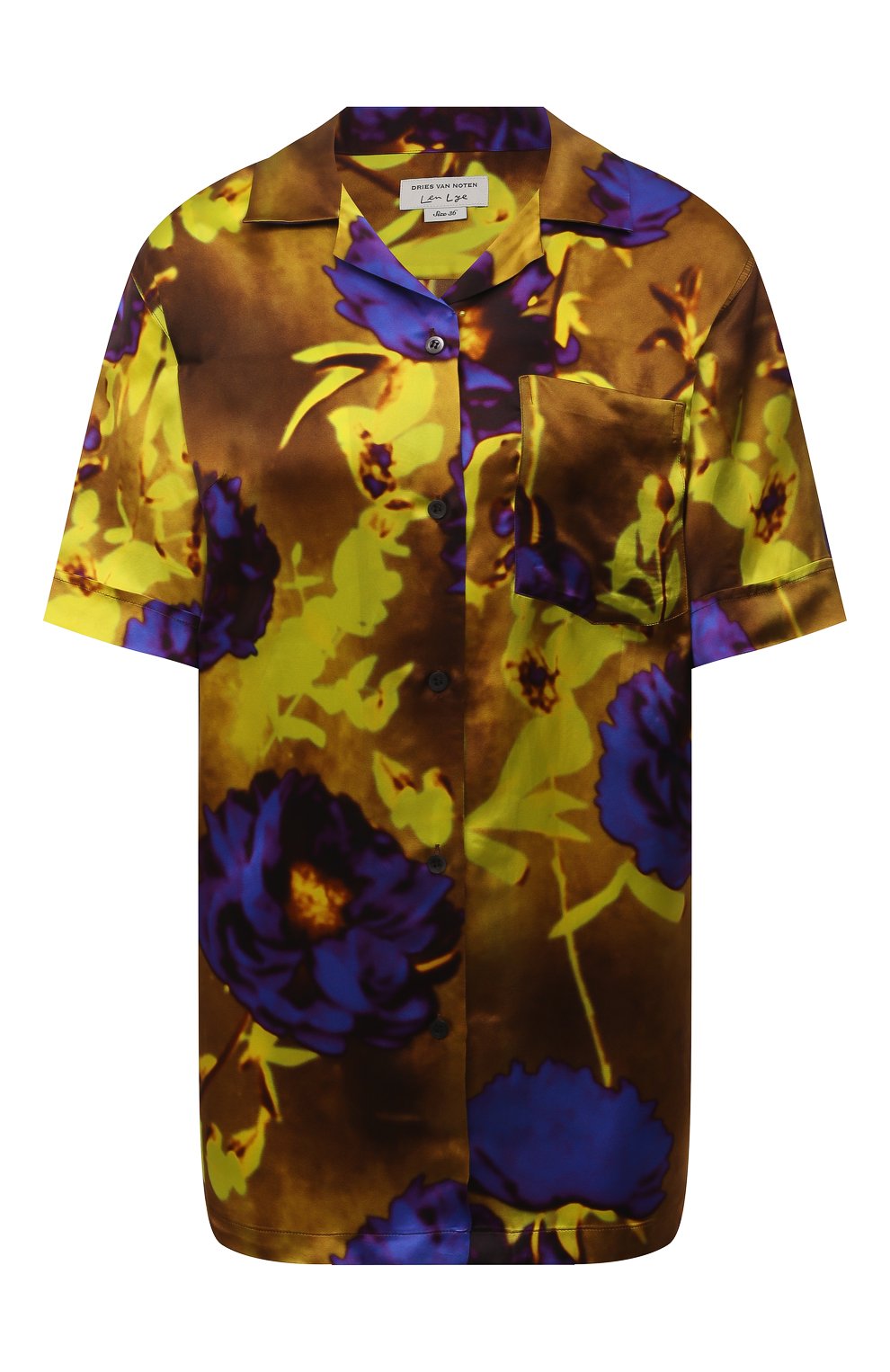 Атласная рубашка DRIES VAN NOTEN, арт. 211-10784-2089, фото 1