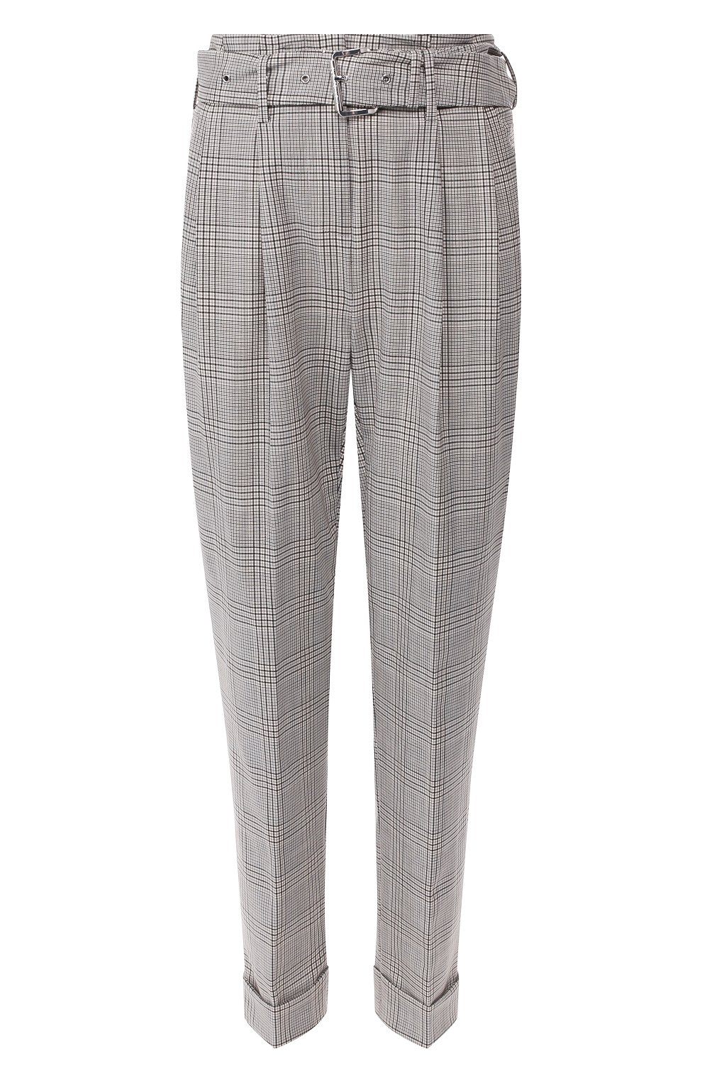 Шерстяные брюки MICHAEL MICHAEL KORS серого цвета по цене 19950 руб., арт. MU93H6KBSM, фото 1 Шерстяные брюки MICHAEL MICHAEL KORS, арт. MU93H6KBSM, фото 1