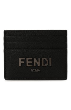 Мужской кожаный футляр для кредитных карт FENDI черного цвета, арт. 7M0164/ALA8/F1Z35 | Фото 1 (Материал сплава: Проставлено; Материал: Натуральная кожа; Нос: Не проставлено)