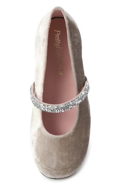 Бархатные балетки PRETTY BALLERINAS, арт. 49099, фото 4