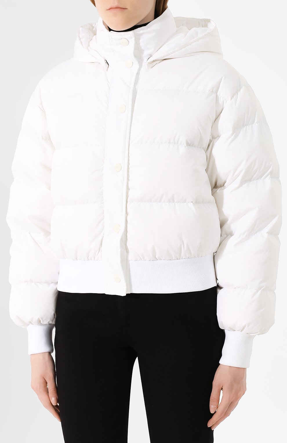 Пуховая куртка MSGM белого цвета по цене 45300 руб., арт. 2741MDH16X 195752, фото 3 Пуховая куртка MSGM, арт. 2741MDH16X 195752, фото 3
