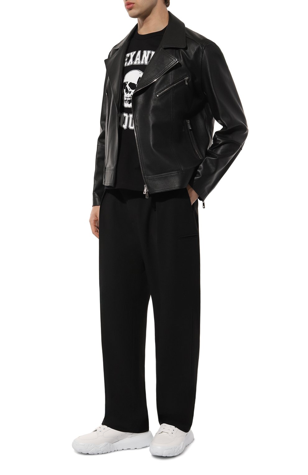 Кожаные кроссовки court ALEXANDER MCQUEEN, арт. 634619/WIA98, фото 2