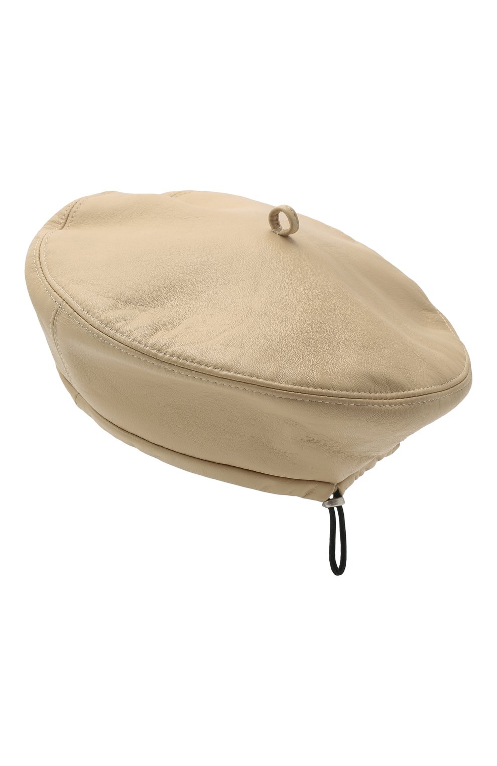 Кожаный берет COCOSHNICK HEADDRESS, арт. beretbeige, фото 3