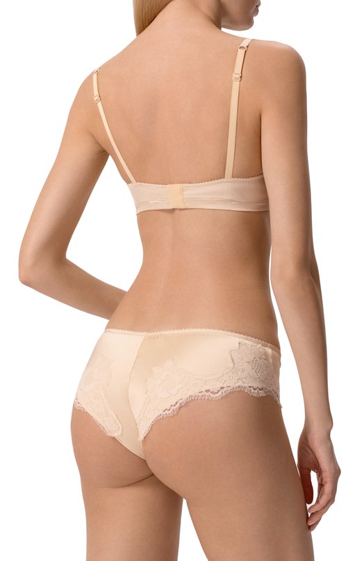 Бюстгальтер из шелка и хлопка Dolce & Gabbana 01A01T/0N013 Бежевый  01A01T/0N013 Фото 3