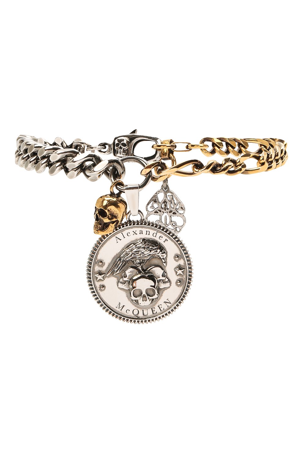 Браслет ALEXANDER MCQUEEN серебряного цвета по цене 48450 руб., арт. 651091/J160K, фото 1 Браслет ALEXANDER MCQUEEN, арт. 651091/J160K, фото 1