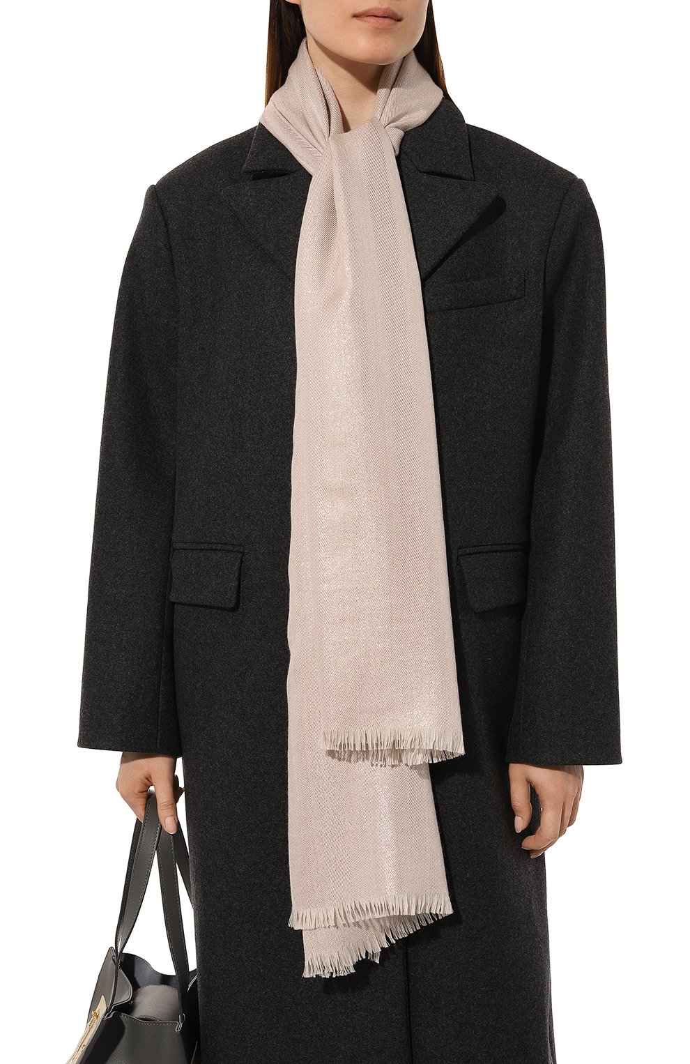 Палантин из шерсти и вискозы BRUNELLO CUCINELLI, арт. MSCDVSW08, фото 3