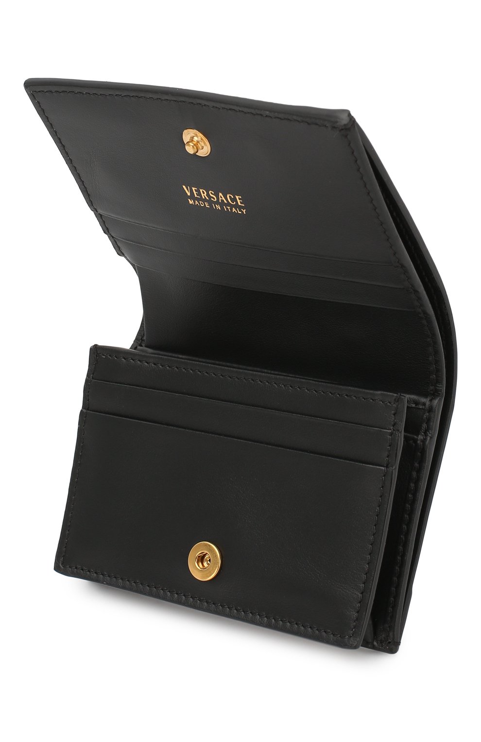 Кожаное портмоне virtus VERSACE черного цвета по цене 59050 руб., арт. DPDG704V/D7VIT, фото 3 Кожаное портмоне virtus VERSACE, арт. DPDG704V/D7VIT, фото 3