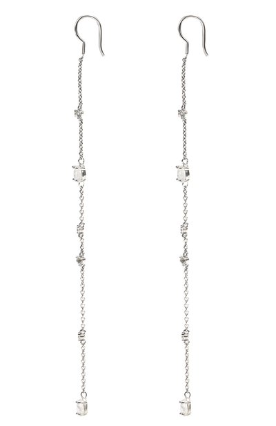 Серьги-цепочки с лунными камнями и топазами MOONKA, арт. wt-her-mns, фото 4