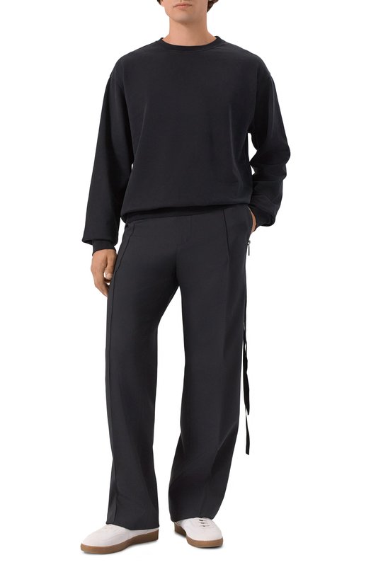 Хлопковый свитшот Ann Demeulemeester B0013215/FA185 Чёрный  B0013215/FA185 Фото 3