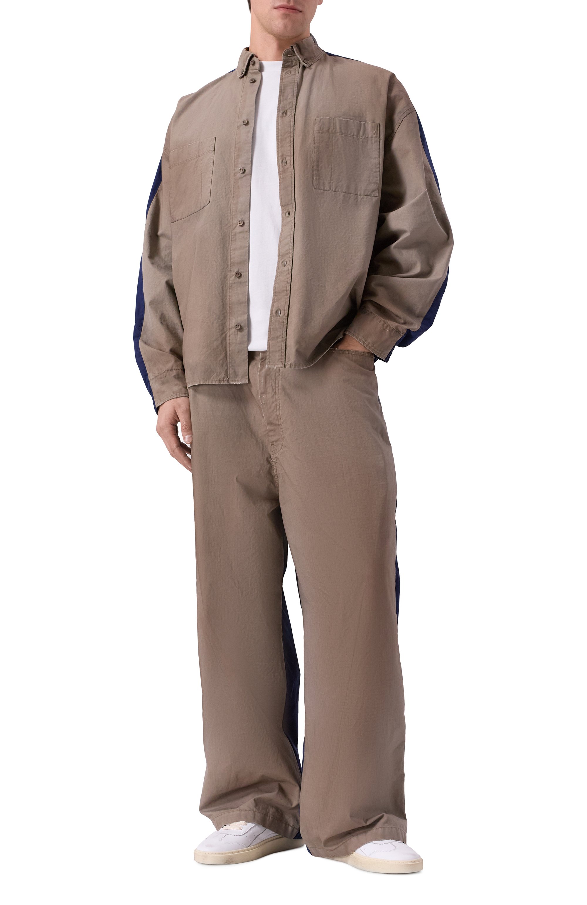 Комбинированные брюки BALENCIAGA, арт. 838828/TSP01, фото 2