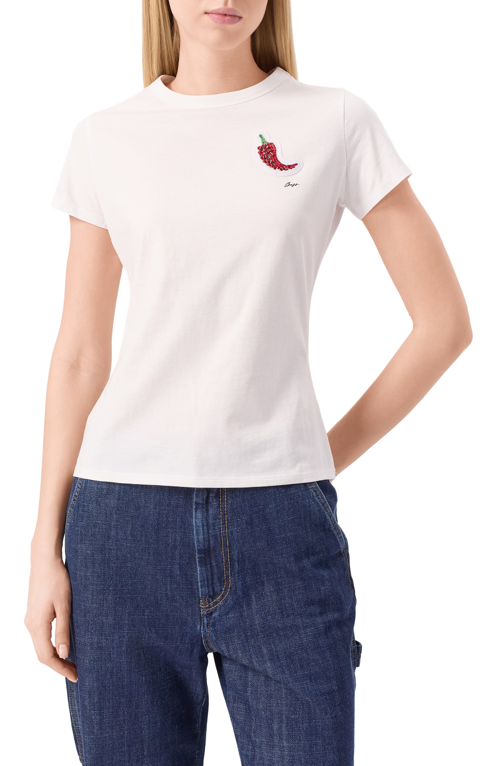 Хлопковая футболка BOSS ORANGE, арт. 50535125, фото 3