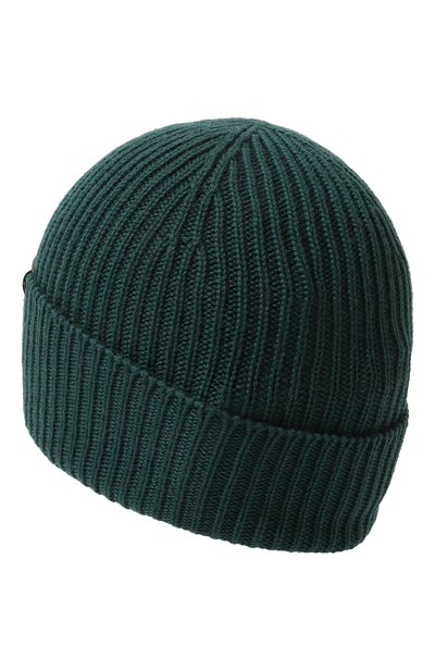Шерстяная шапка WOOLRICH темно-зеленого цвета по цене 7970 руб., арт. CFW0AC0166MRUF0663, фото 2 Шерстяная шапка WOOLRICH, арт. CFW0AC0166MRUF0663, фото 2