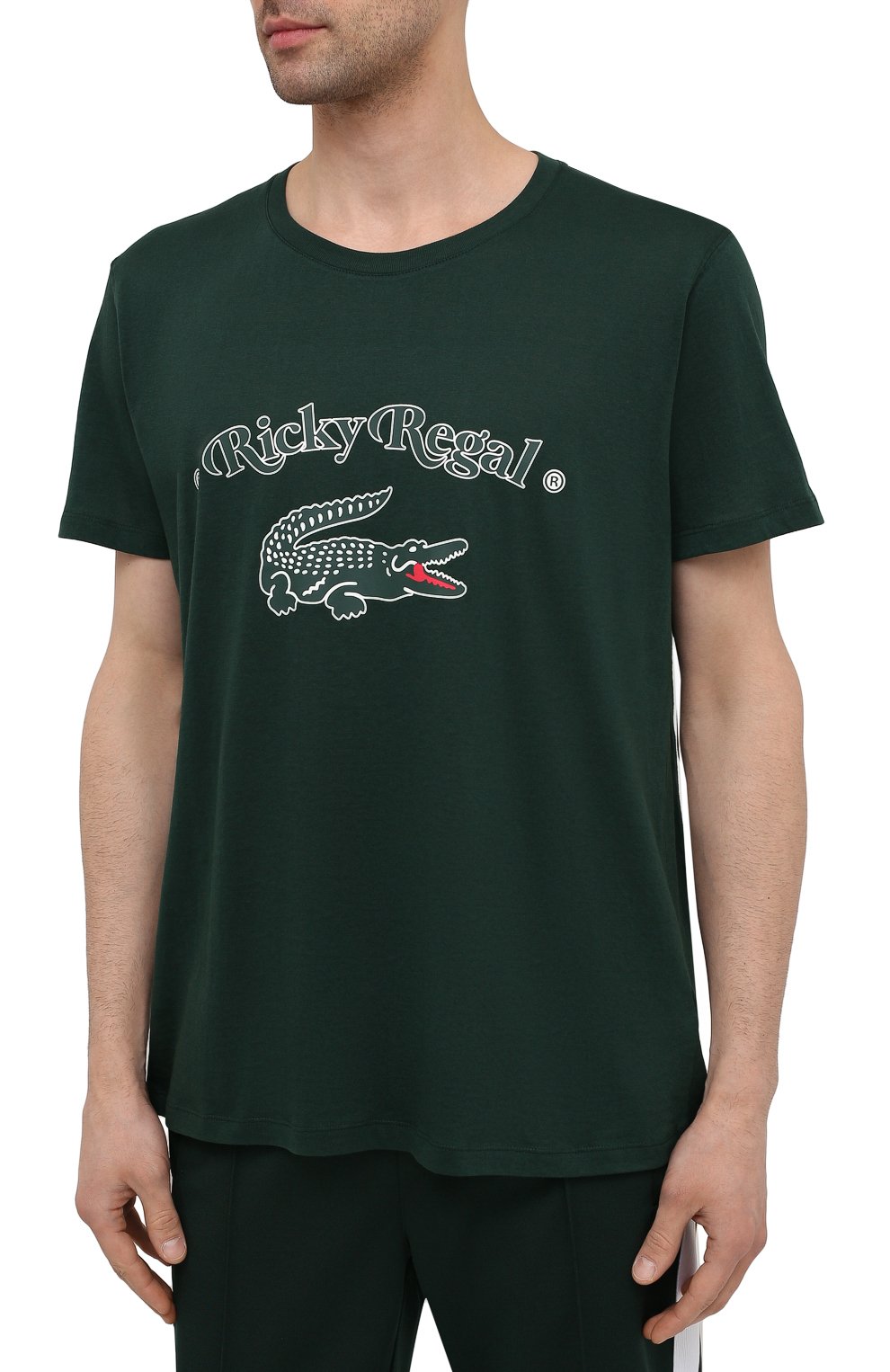 Хлопковая футболка lacoste x ricky regal LACOSTE, арт. TH1745, фото 3