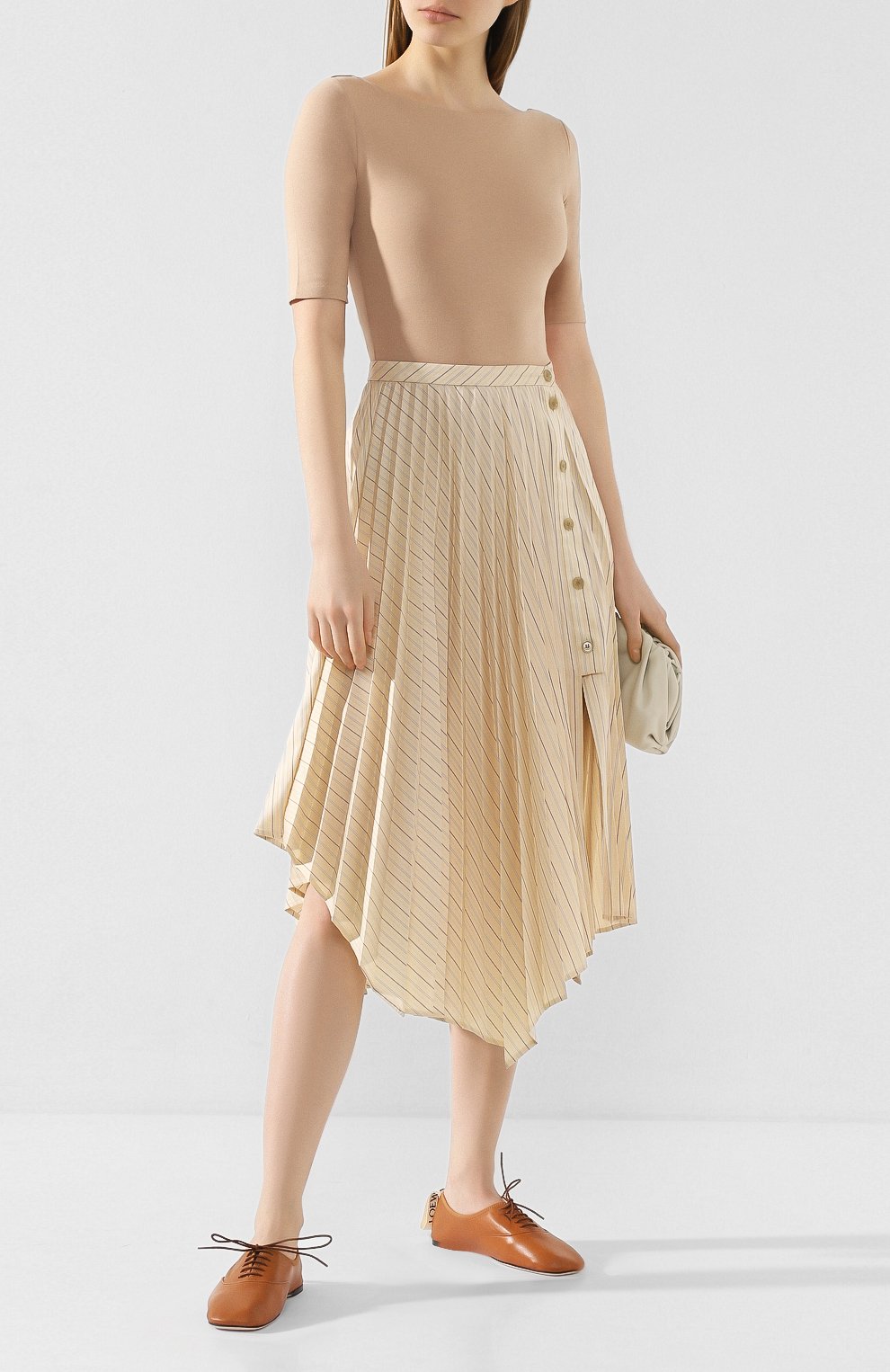 Хлопковое боди ACNE STUDIOS бежевого цвета по цене 19550 руб., арт. AL0120/W, фото 2 Хлопковое боди ACNE STUDIOS, арт. AL0120/W, фото 2