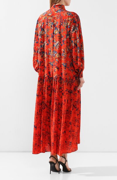 Шелковое платье GIVENCHY красного цвета по цене 247500 руб., арт. BW20Y6131C, фото 4 Шелковое платье GIVENCHY, арт. BW20Y6131C, фото 4