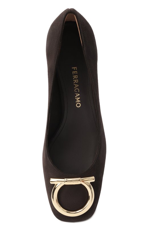 Замшевые туфли Mara 40 Ferragamo 01K665/786973 Коричневый  01K665/786973 Фото 6
