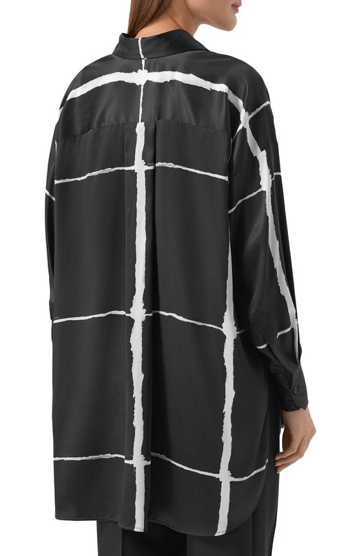 Атласная рубашка Kiton D61438K0873G06 Чёрный  D61438K0873G06 Фото 4