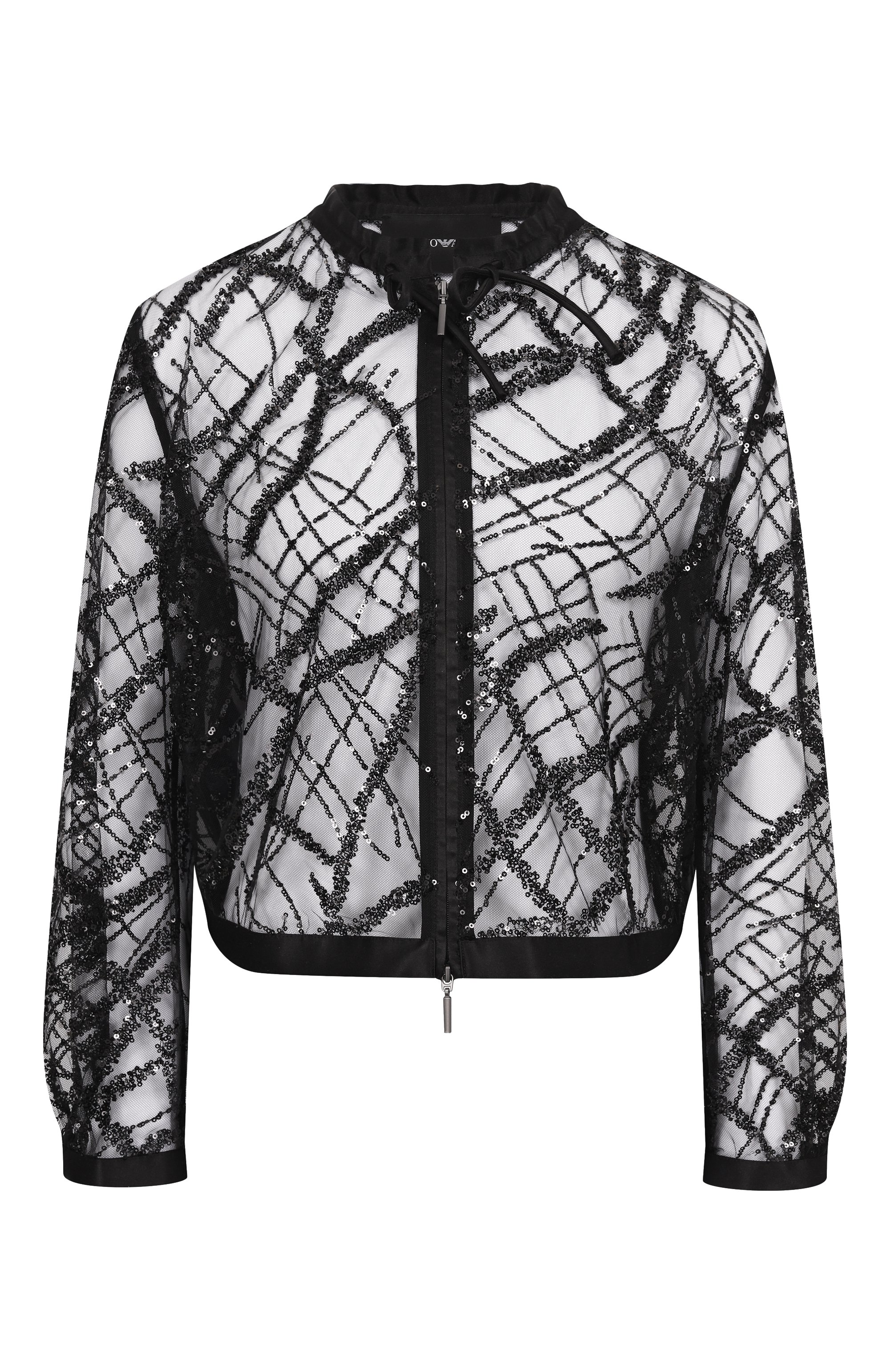 Блузка с отделкой пайетками EMPORIO ARMANI, арт. EW001490/AF10242, фото 1