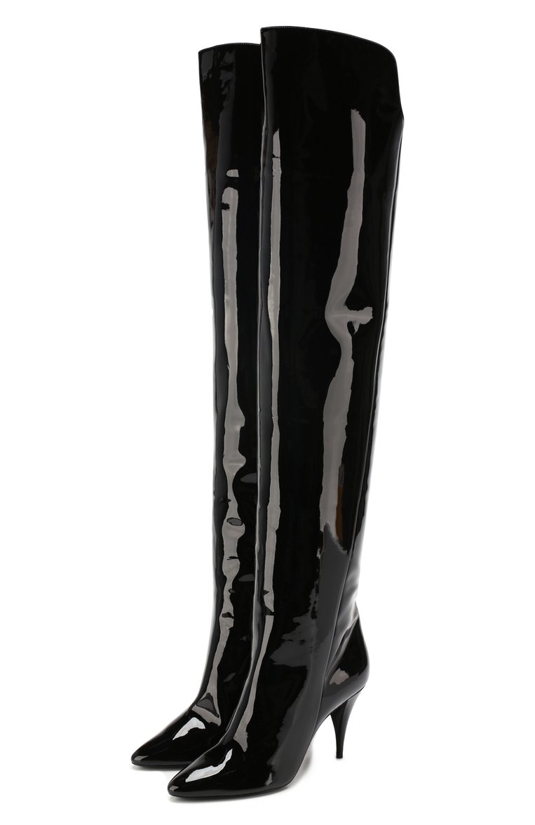 Кожаные ботфорты kiki SAINT LAURENT, арт. 592346/1K500, фото 1