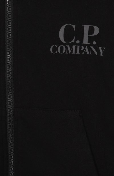 Хлопковая толстовка C.P. COMPANY черного цвета по цене 22200 руб., арт. CMF01A/LCA69_001, фото 3 Хлопковая толстовка C.P. COMPANY, арт. CMF01A/LCA69_001, фото 3