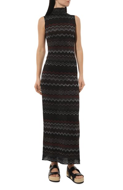 Платье из вискозы MISSONI разноцветного цвета по цене 162500 руб., арт. WG4Q/BK030X, фото 3 Платье из вискозы MISSONI, арт. WG4Q/BK030X, фото 3