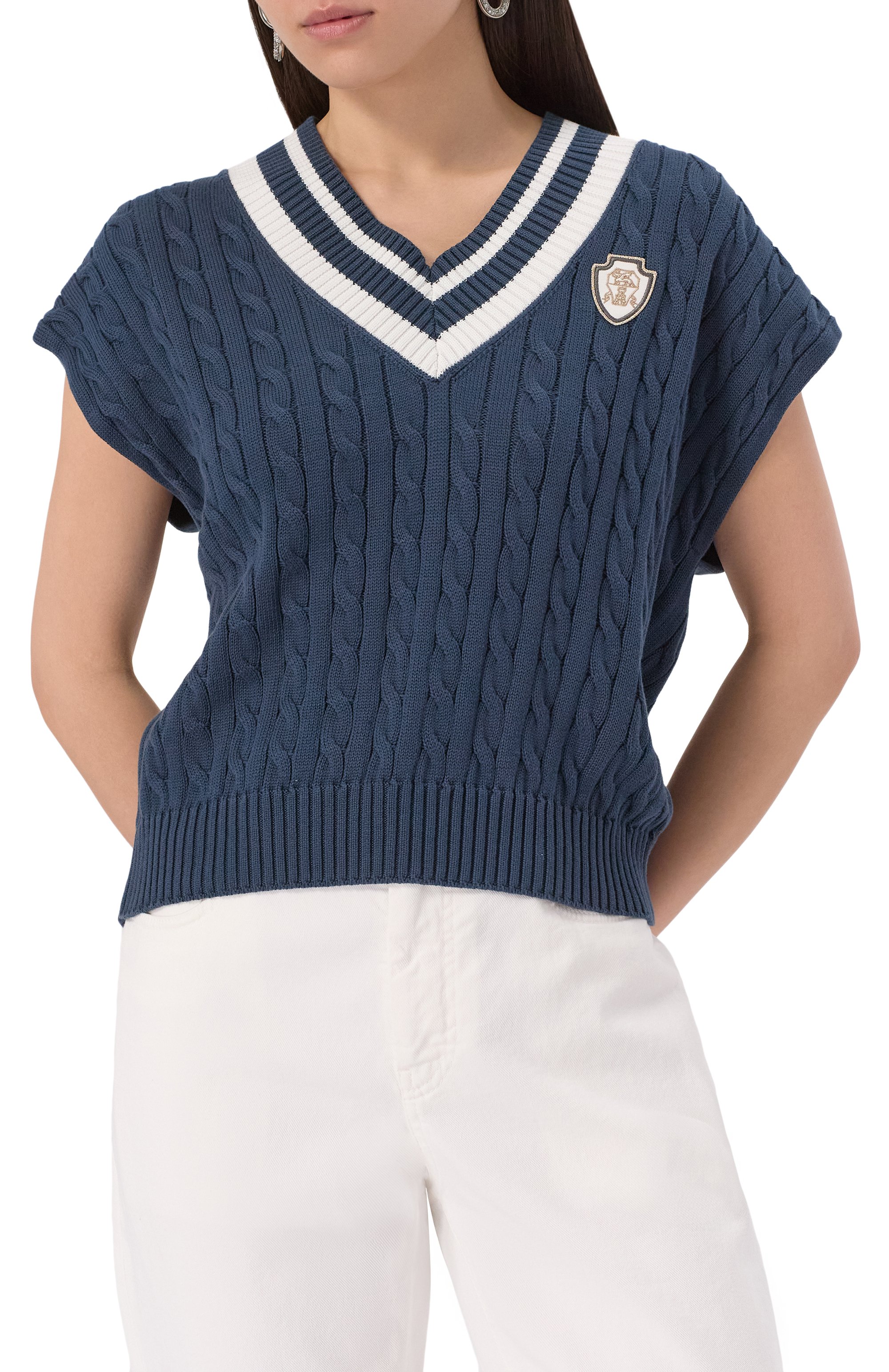 Хлопковый жилет BRUNELLO CUCINELLI, арт. M19756522, фото 3