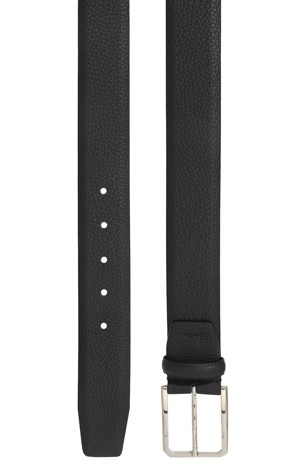 Кожаный ремень SANTONI темно-синего цвета по цене 37250 руб., арт. CM40VS003C07ETR3U55, фото 3 Кожаный ремень SANTONI, арт. CM40VS003C07ETR3U55, фото 3