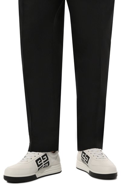 Кожаные кеды g4 GIVENCHY белого цвета по цене 65750 руб., арт. BH007W, фото 3 Кожаные кеды g4 GIVENCHY, арт. BH007W, фото 3