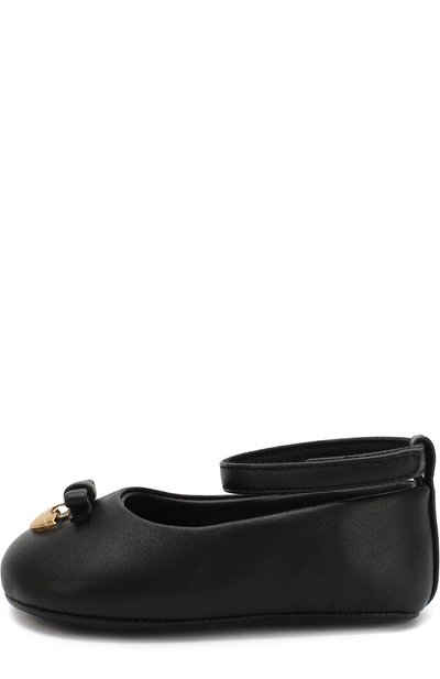 Кожаные пинетки с ремешком и декором DOLCE & GABBANA, арт. DK0031/A1850, фото 2