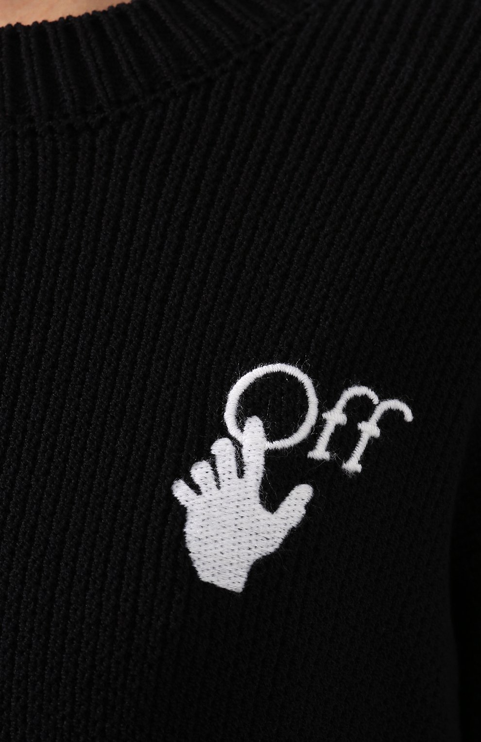Хлопковый пуловер OFF-WHITE, арт. 0WHE021S20KNI0021001, фото 5