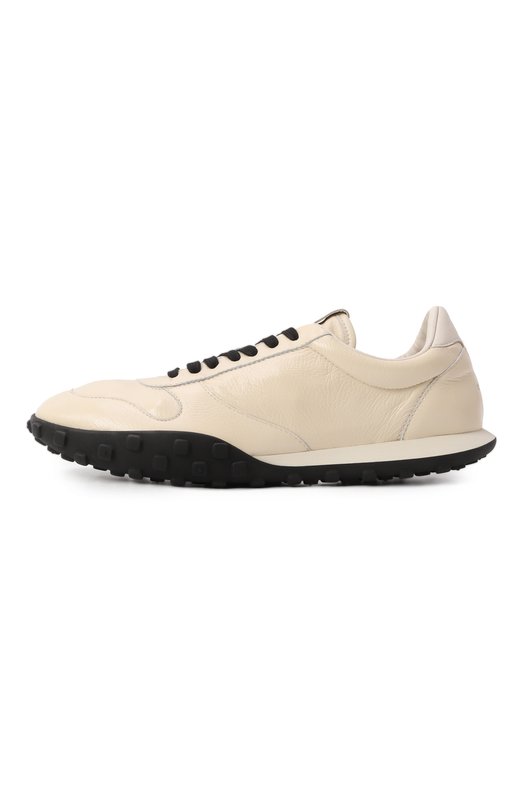 Кожаные кроссовки Moon Jil Sander J32WS0056/P8178 Кремовый  J32WS0056/P8178 Фото 4