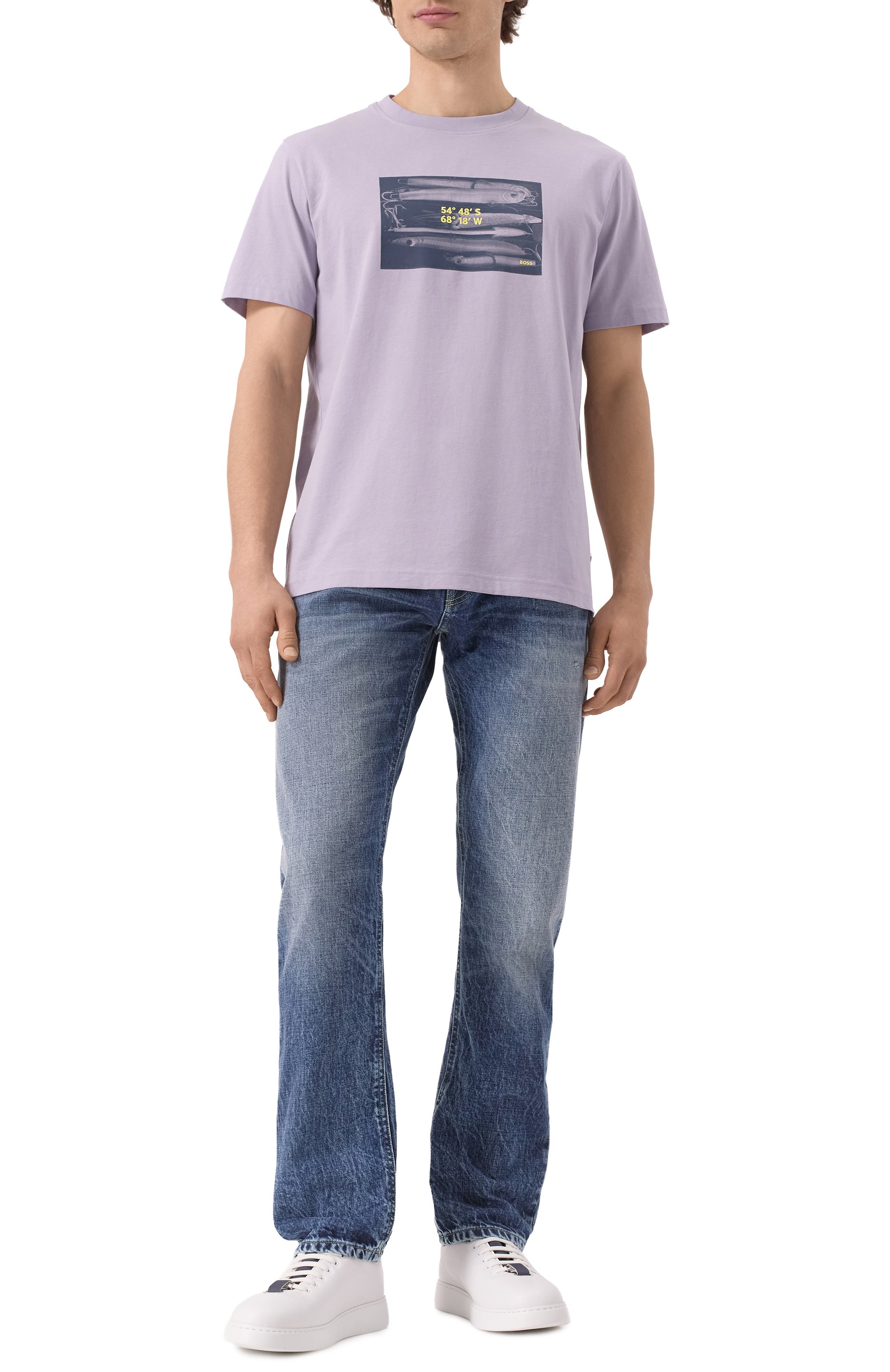 Хлопковая футболка BOSS ORANGE, арт. 50539194, фото 2